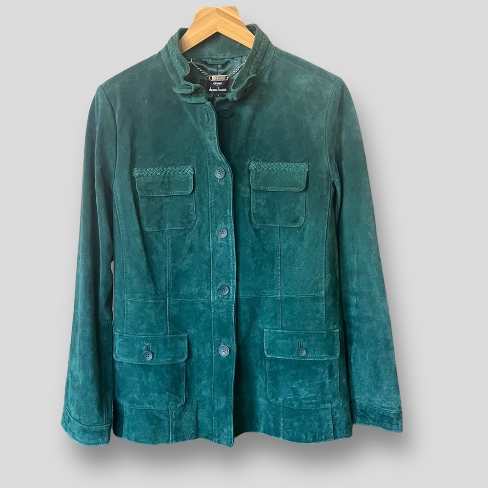 Dennis Basso Green Solid Coats, Jackets & Vests for Women